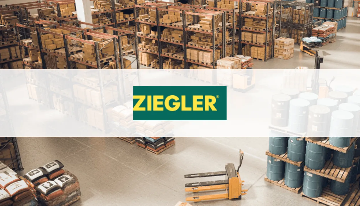Ziegler background with logo